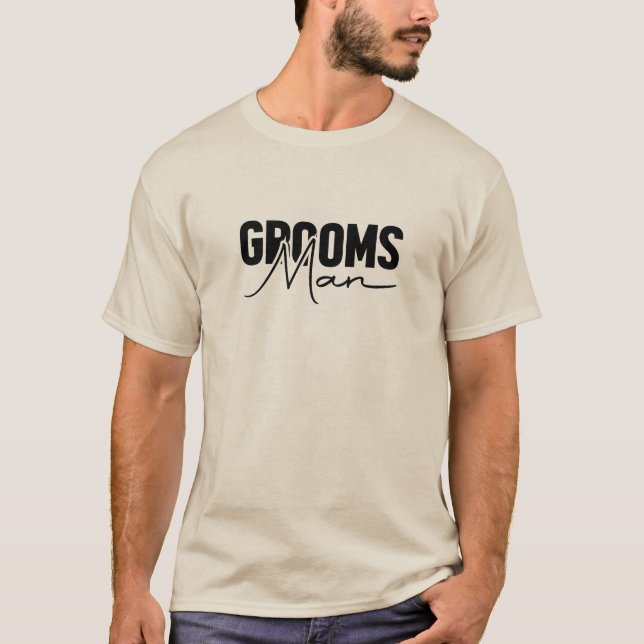 T-shirt Garçons d'honneur modernes et tendance (Devant)