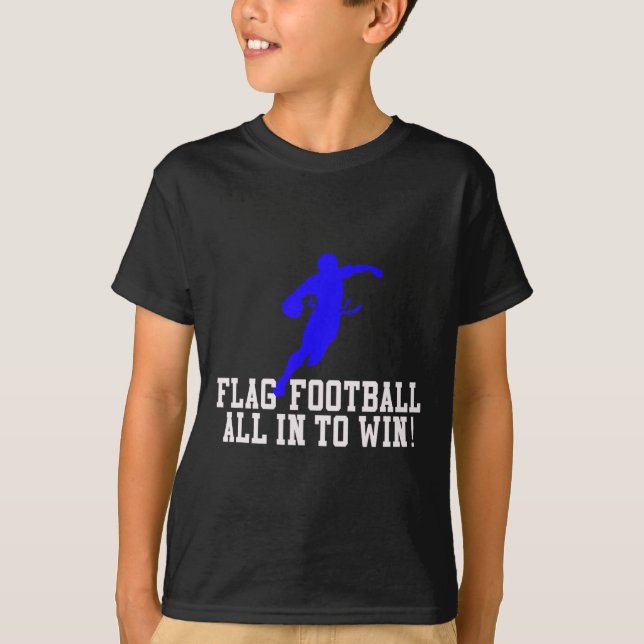 T-shirt Garçons Drapeau Football Pour Enfants Jeunes Ou Ad (Devant)