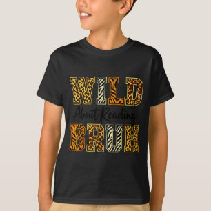 T-shirt Garçons drôles animal sauvage à propos de la lectu