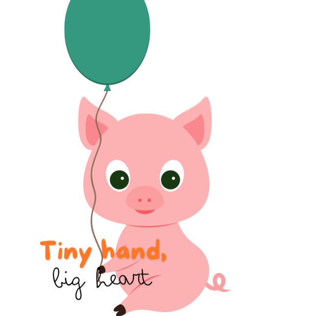 T-shirt Garçons Et Filles Ados Cochon mignon Graphique Imp (little cute pig)