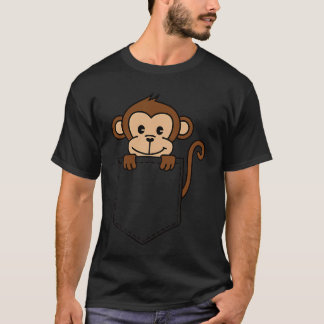 T-shirt Garçons Fillesoddler Mignon Zoo Animal Singe dans