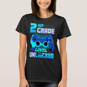 T-shirt Garçons gamers de niveau 2e année débloqué Enfants