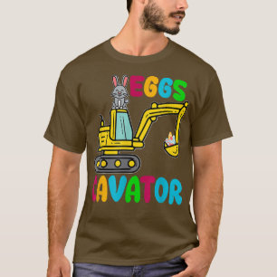 T-shirt Garçons Joyeux Pâques Jour mignon Ecavateur lapin 