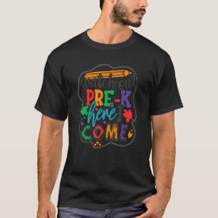 T-shirt Garçons Les Filles Veillent À L'École Préscolaire 