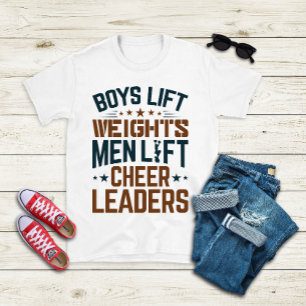 T-shirt Garçons Poids Lift Hommes Lever Cheerleaders Cheer