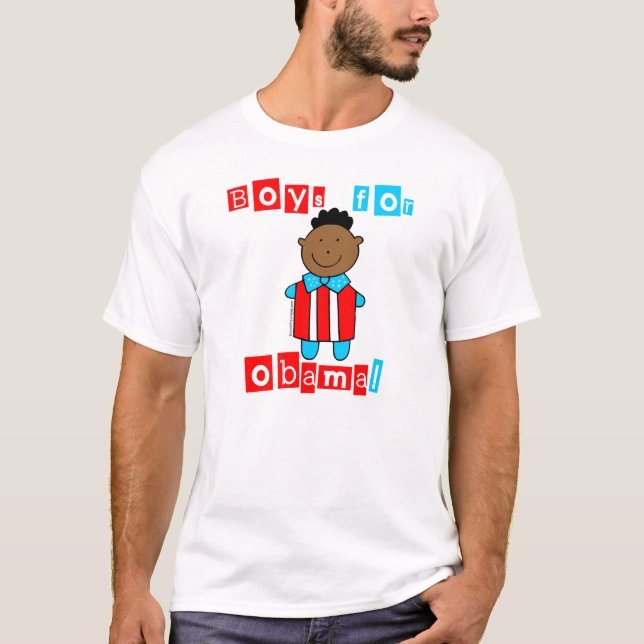 T-shirt Garçons pour le tee - shirt d'Obama (Devant)