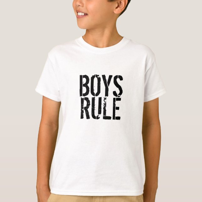 T-SHIRT GARÇONS, RÈGLE (Devant)