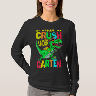 T-shirt Garçons Retour à l'école Je suis prêt à écraser la