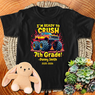 T-shirt Garçons Retour à l'école Je suis prêt à écraser la