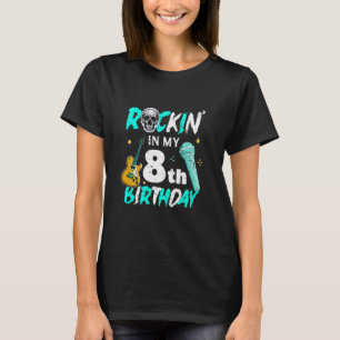 T-shirt Garçons Rockstar Anniversaire Rock Star Guitare 8è