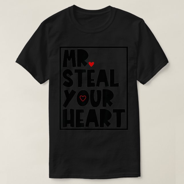 T-shirt Garçons Saint Valentin M. Voler Votre Coeur Pour 2 (Design devant)