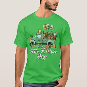 T-shirt Garçons St Patricks Day Camion Voiture Charges De