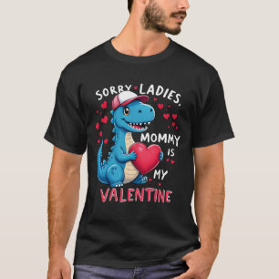 T-shirt Garçons Valentines Jour Dinosaure Désolé Maman Est