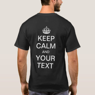 T-shirt Garde calme personnalisé et VOTRE TEXTE