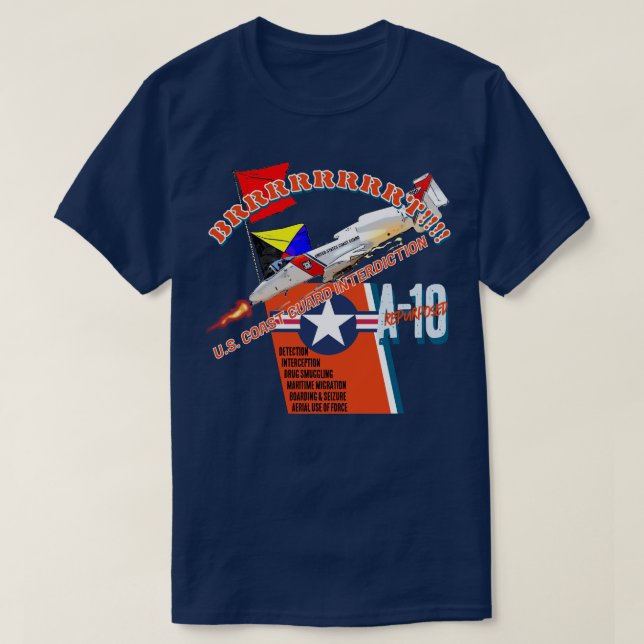 T-SHIRT GARDE CÔTIÈRE A-10  (Design devant)
