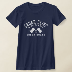 T-shirt Garde couleur de la falaise de cèdre