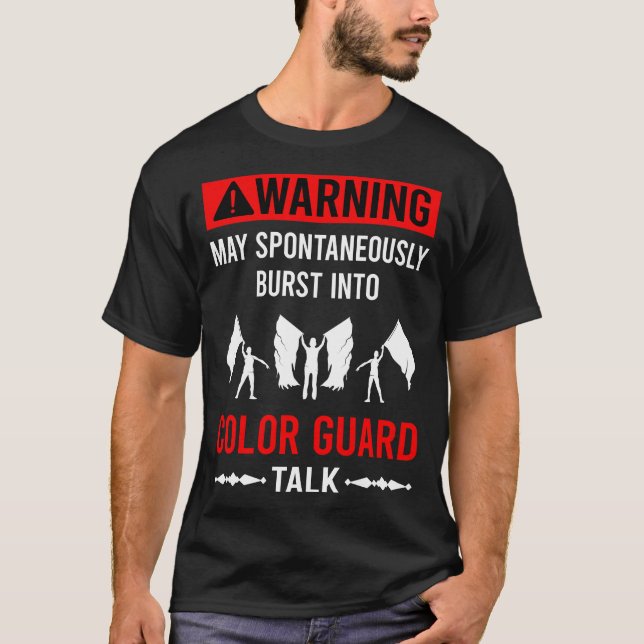 T-shirt Garde-couleur rouge (Devant)