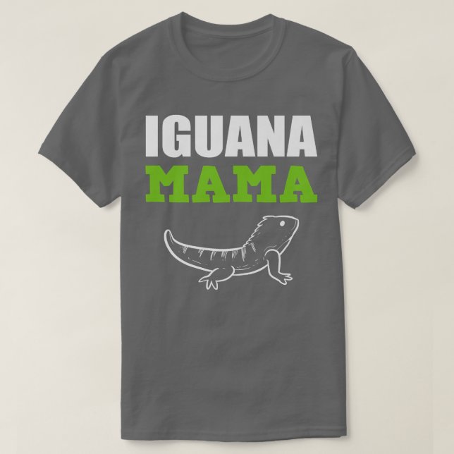 T-shirt Garde d'animaux Iguana Mama  (Design devant)