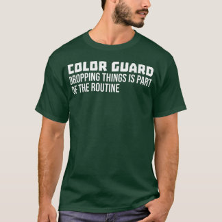T-shirt Garde de couleur Groupe de majorettes Bâton Sabre