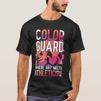T-shirt Garde de couleur où l'art rencontre l'athlétisme a
