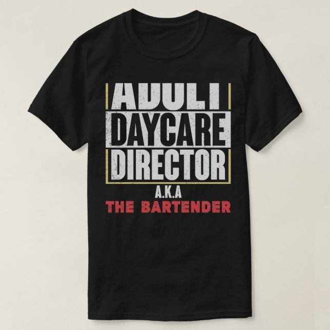 T-shirt Garde de jour du barman Jeu 4 adulte (Design devant)
