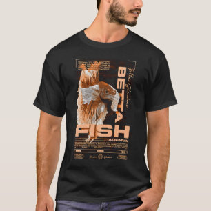 T-shirt Garde de poisson Betta Vêtement de rue moderne