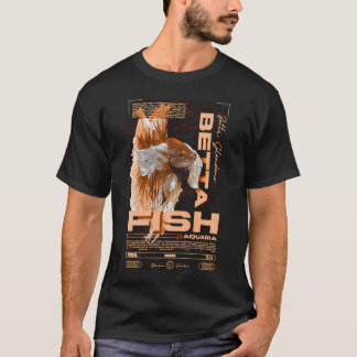 T-shirt Garde de poisson Betta Vêtement de rue moderne