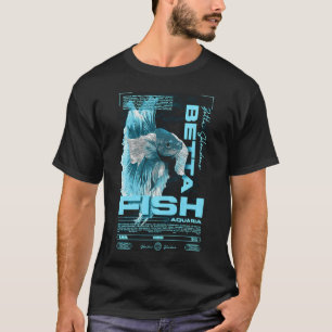 T-shirt Garde de poissons Betta Streetwear moderne
