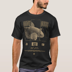 T-shirt Garde de poissons Betta Streetwear moderne