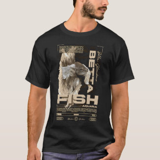 T-shirt Garde de poissons Betta Vêtements de rue modernes