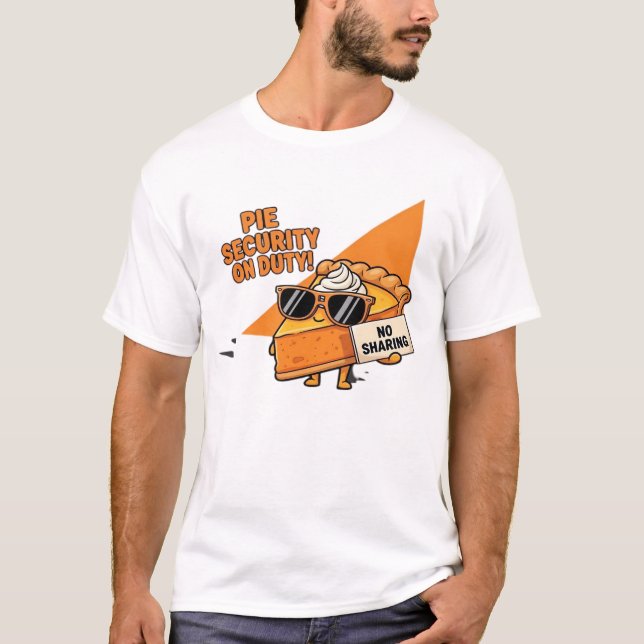 T-shirt Garde de sécurité tarte au potiron drôle de Thanks (Devant)