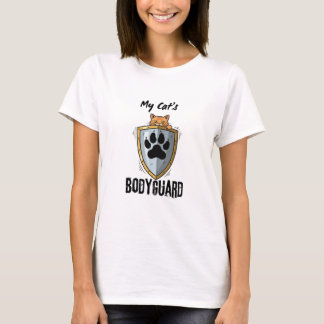 T-shirt Garde du corps de mon chat | Thème de parent de co