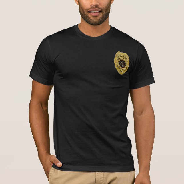 T-shirt Garde du corps exécutif enregistrée (Devant)