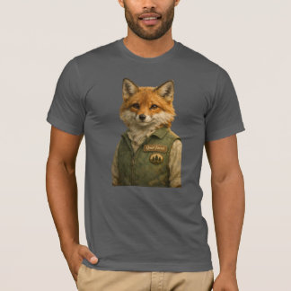 T-shirt Garde forestier renard – Tri‑Blend pour hommes Bel
