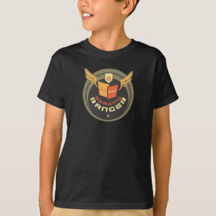 T-shirt Garde forestière de lecture - noir