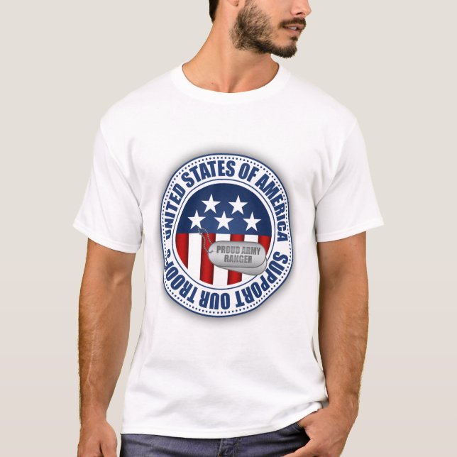 T-shirt Garde forestière fière d'armée (Devant)