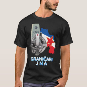 T-shirt Garde-frontières badge JNA (Granicari JNA znacka)