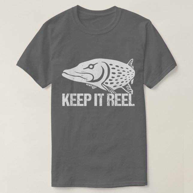 T-shirt Garde-le Reel Pêche Hook Classique Poisson Pêche F (Design devant)