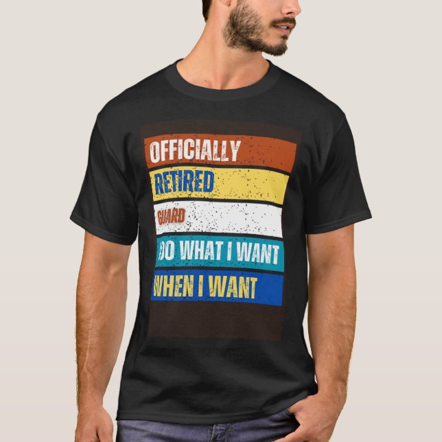 T-shirt Garde retraitée Garde retraitée Garde retraitée (Devant)
