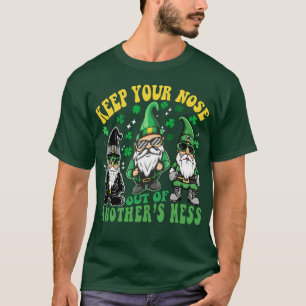 T-shirt Garde Ton Nez Gnome Drôle De Vie Humour Blague