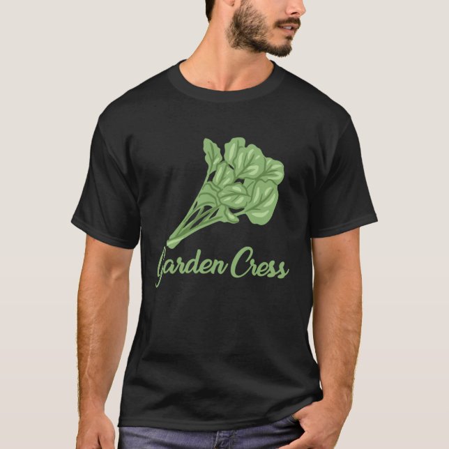 T-shirt Garden Cress Apparel Edible Herbs Lover (Devant)