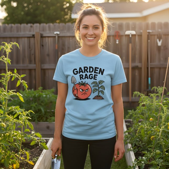 T-shirt Garden Rage – Angry Tomato Gardening Design (Créateur téléchargé)