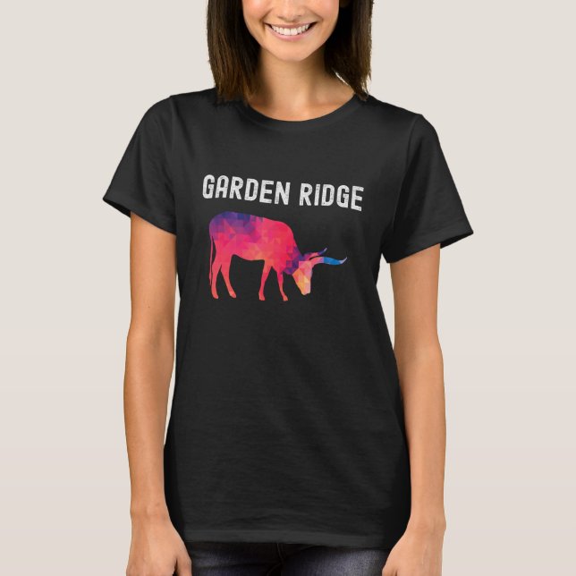 T-shirt GARDEN RIDGE Texas Vivid Geometry Longhorn Cattl (Devant)