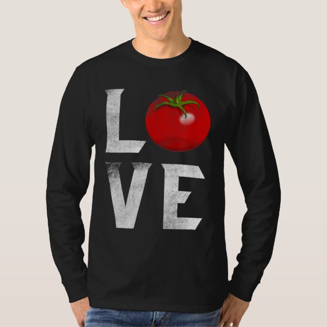 T-shirt Gardener de tomates rouges J'aime jardiner légumes (Devant)