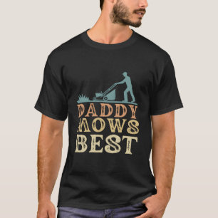 T-shirt Gardener Papa Papa Papa Daddy Mows Meilleur Jardin