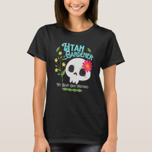 T-shirt Gardener rebelle de l'État Utah Ut Cute Skull Flow