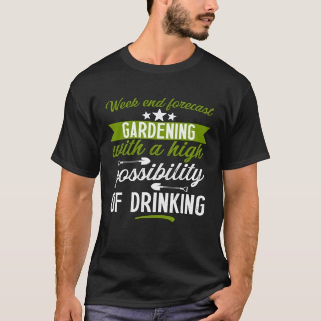 T-shirt Gardening   gardener outfit drinking men  1 (Devant)
