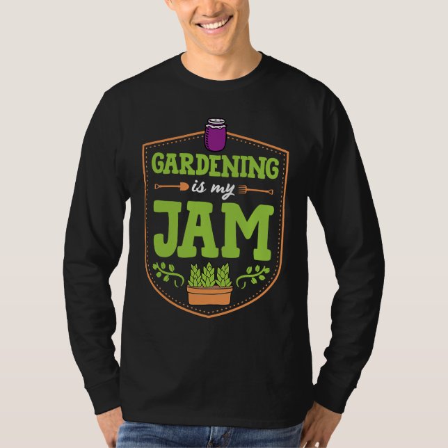 T-shirt Gardening Is My Jam Funny Cute Fruit Container Gar (Devant)