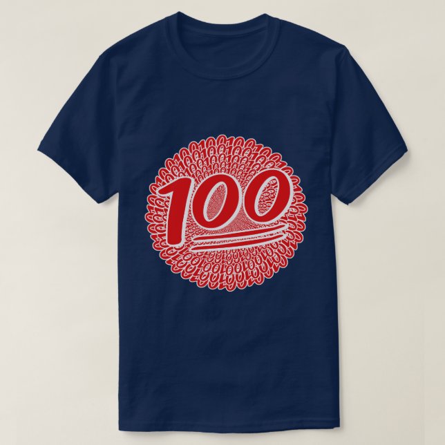 T-shirt Garder 100 pour la vie (Design devant)
