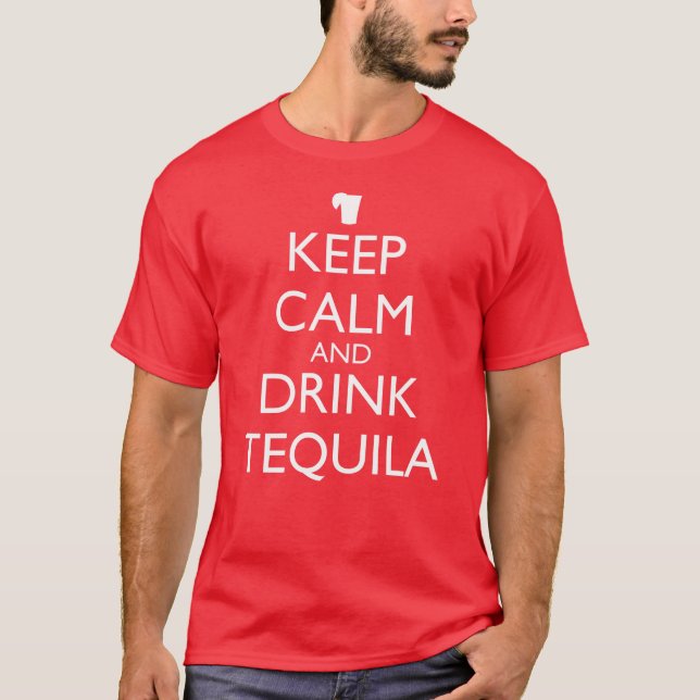 T-SHIRT GARDER CALME ET BOIRE TEQUILA (Devant)
